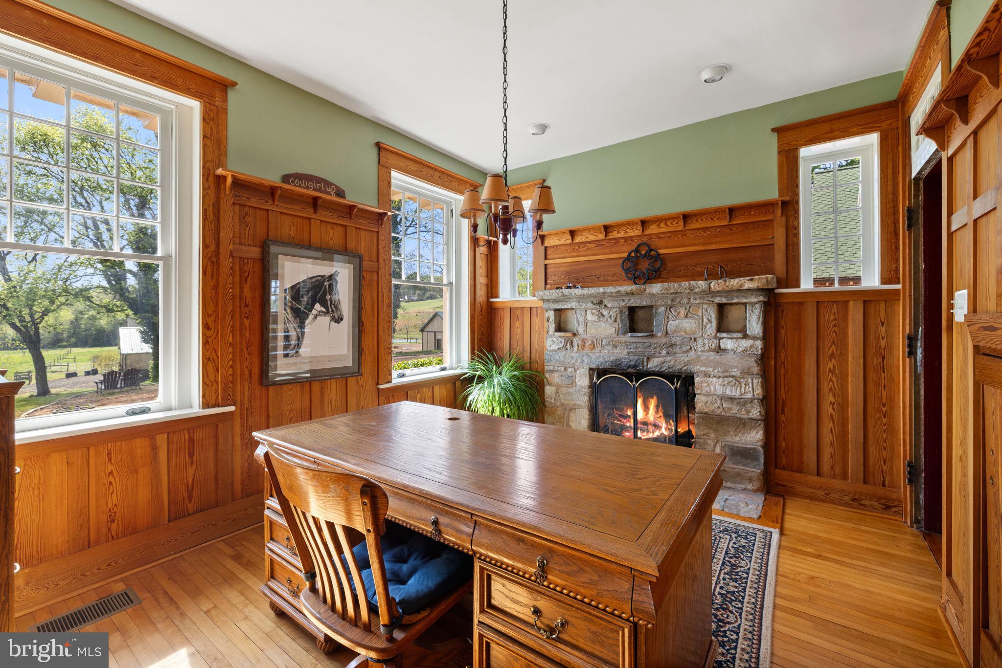 17280 Reid Road Brandy Station, VA 22714 - Photo 45 of 145 Office with stone fireplace