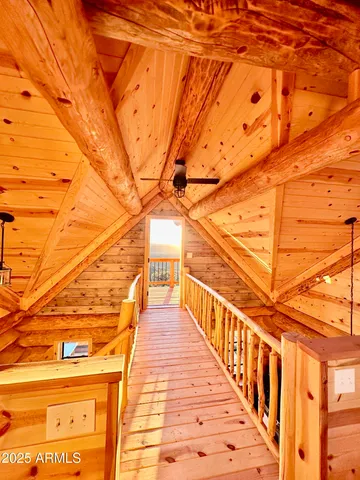 a view of a wooden deck