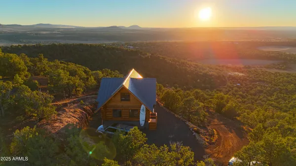a view of lake and mountain