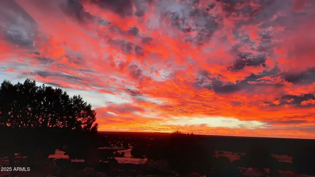 a view of sky from balcony