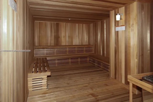 a view of a terrace with a tree