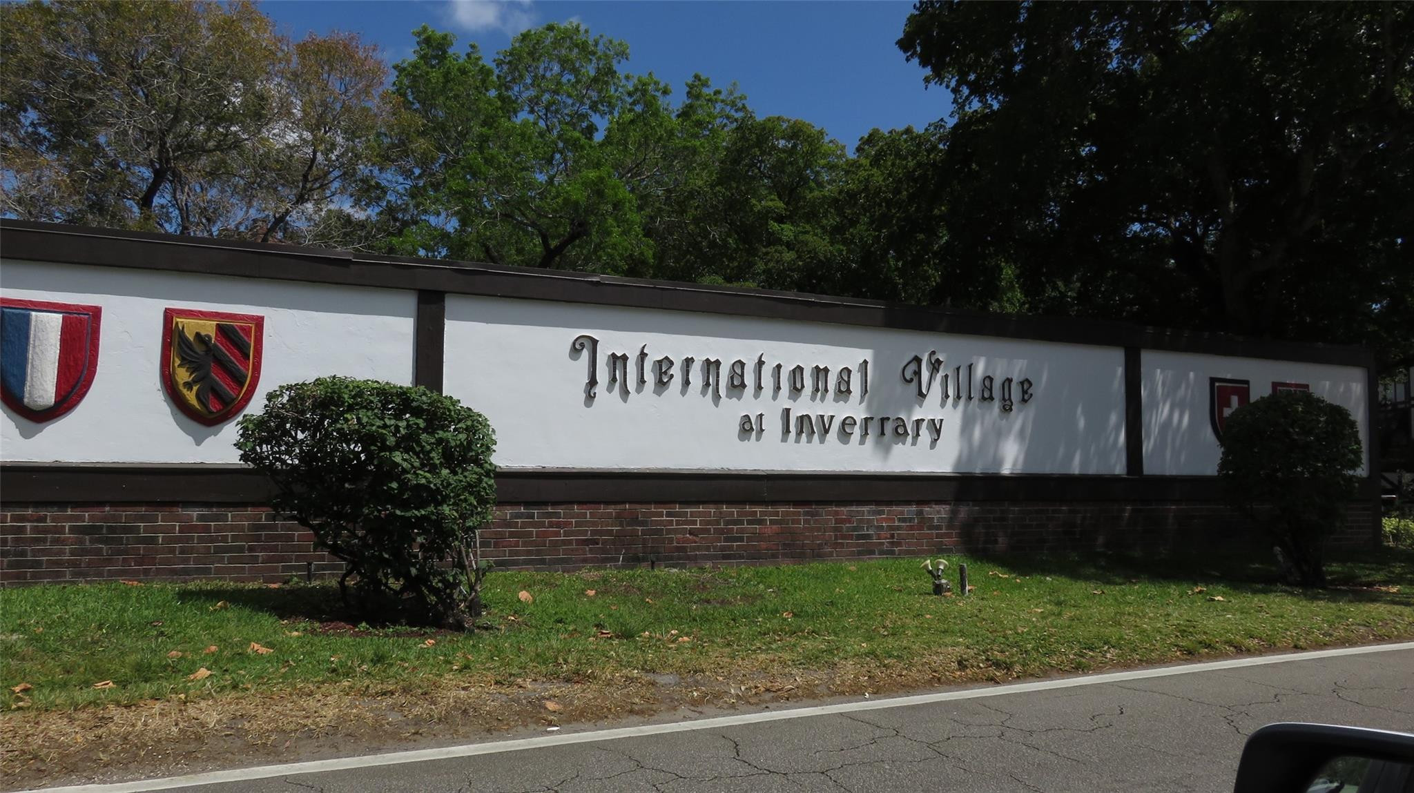 a sign on the side of a building