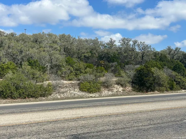 an aerial view of a yard