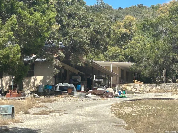 a view of a snow on the side of the road
