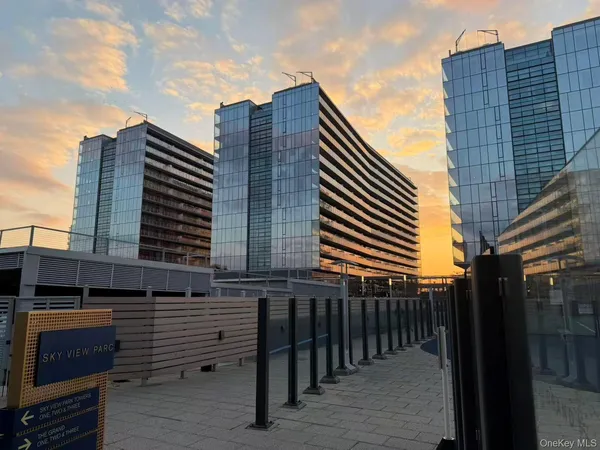 a front view of a building