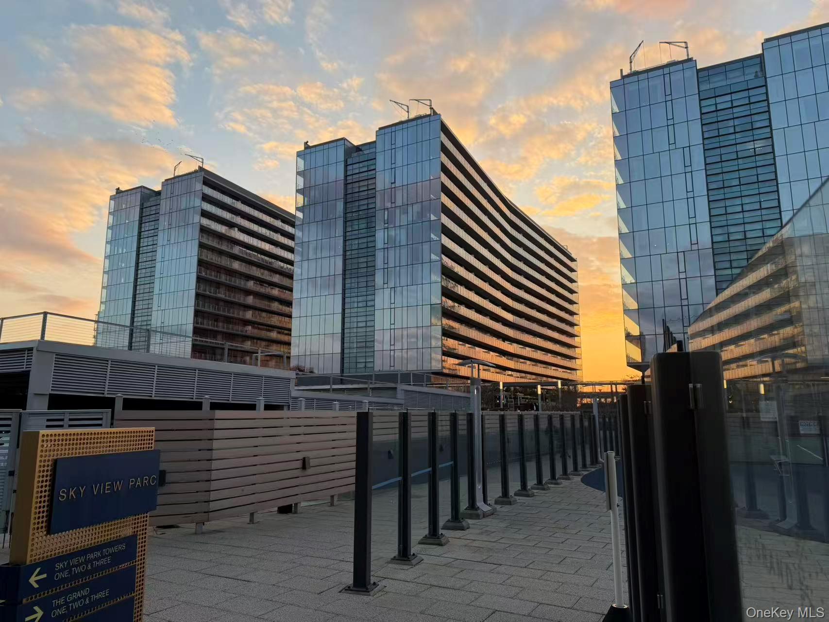 a front view of a building