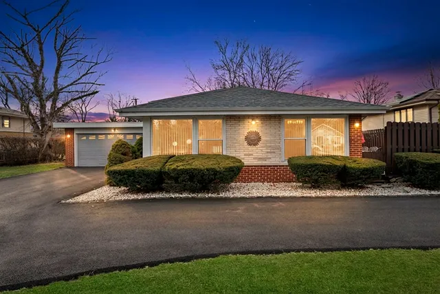 a view of a house with a patio