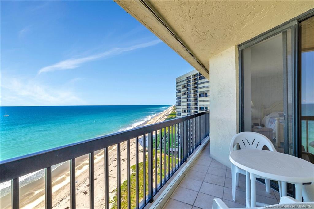 9500 South Ocean Drive, Unit HIGHER Jensen Beach, FL 34957 - Photo 24 of 53 a view of a balcony