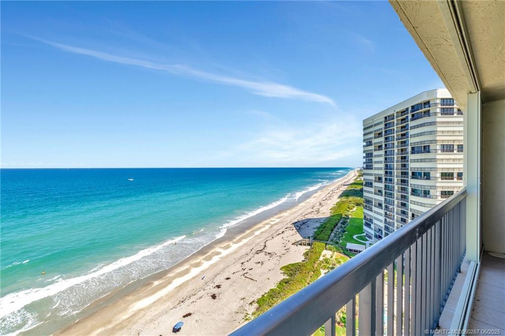 9500 South Ocean Drive, Unit HIGHER Jensen Beach, FL 34957 - Photo 41 of 53 a balcony with view of lake view