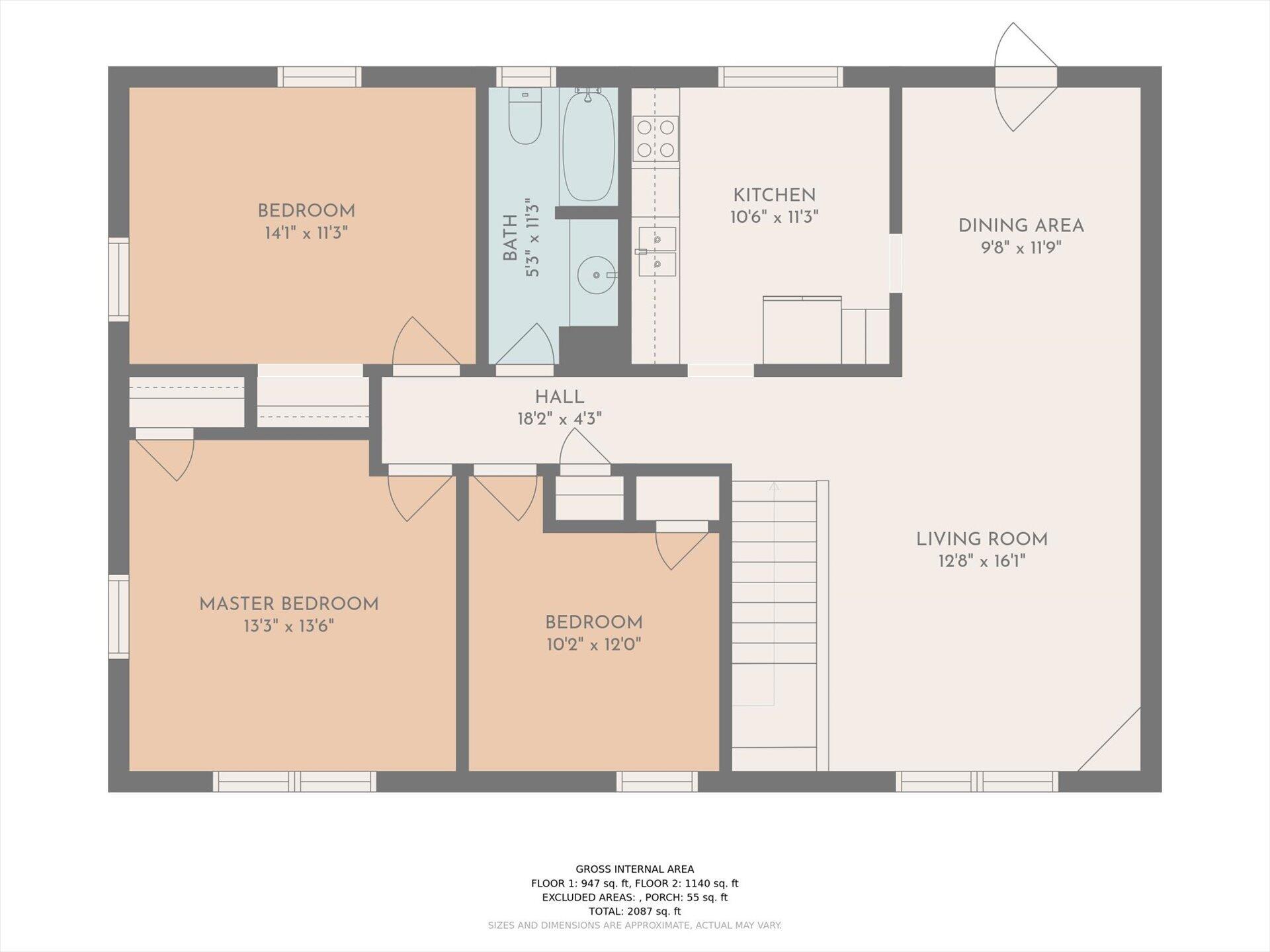 3517 Meadowlark Road Roanoke, VA 24018 - Photo 15 of 28 15_Upper_Level_Plan_3517_Meadowlark Rd