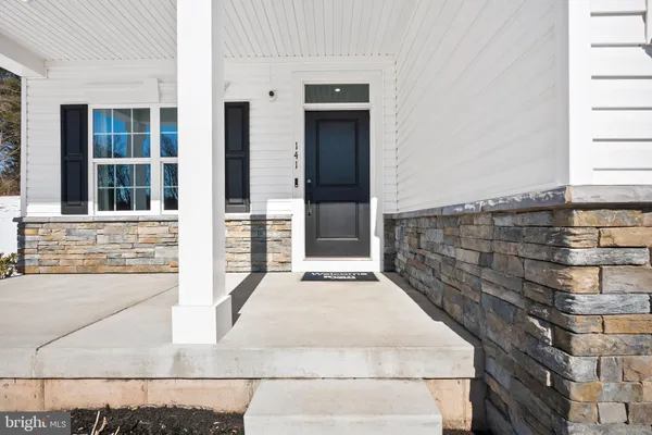 front view of a house with a window
