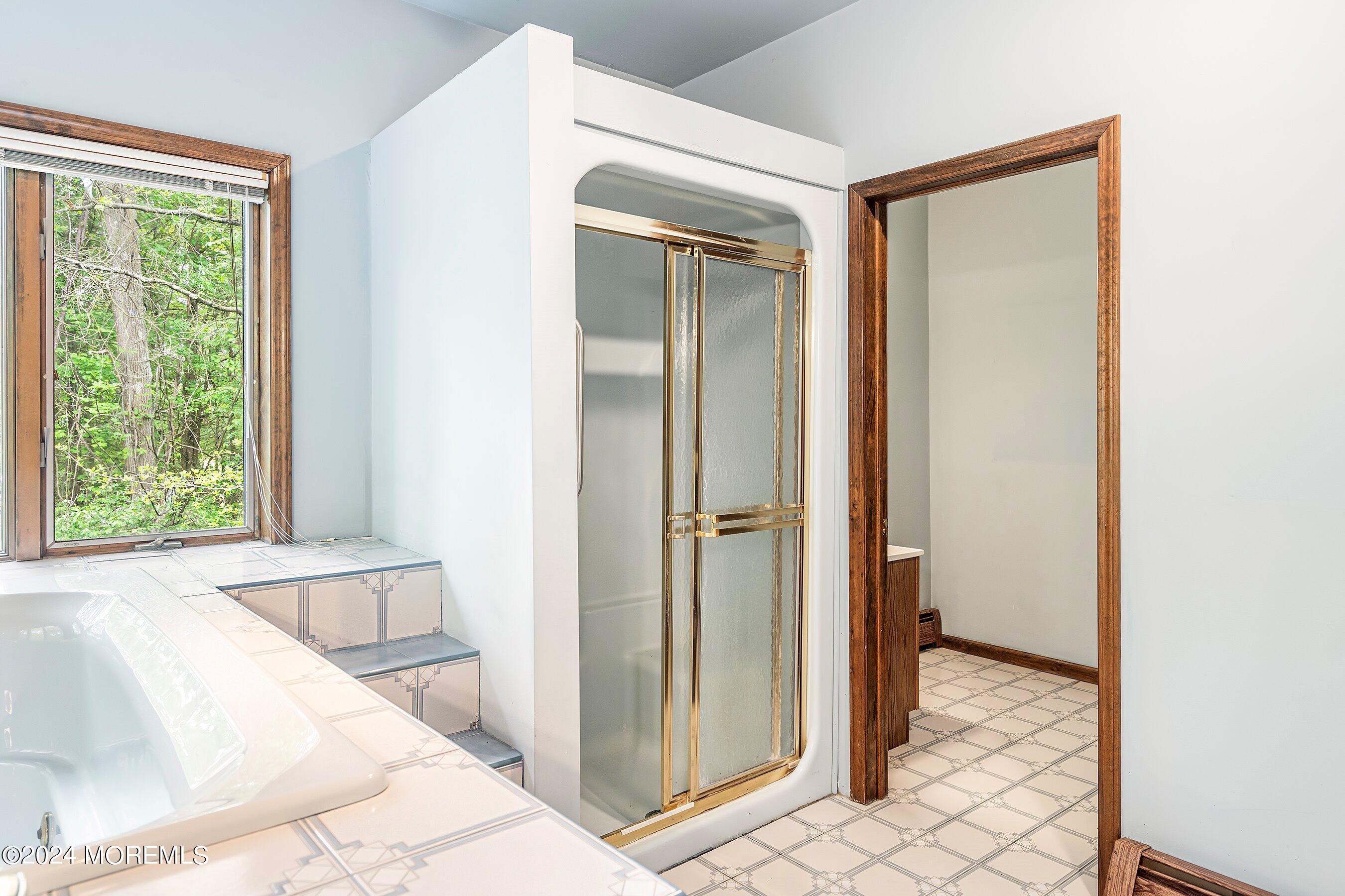 859 Monmouth Road Cream Ridge, NJ 08514 - Photo 29 of 50 a view of a bathroom with a tub and shower