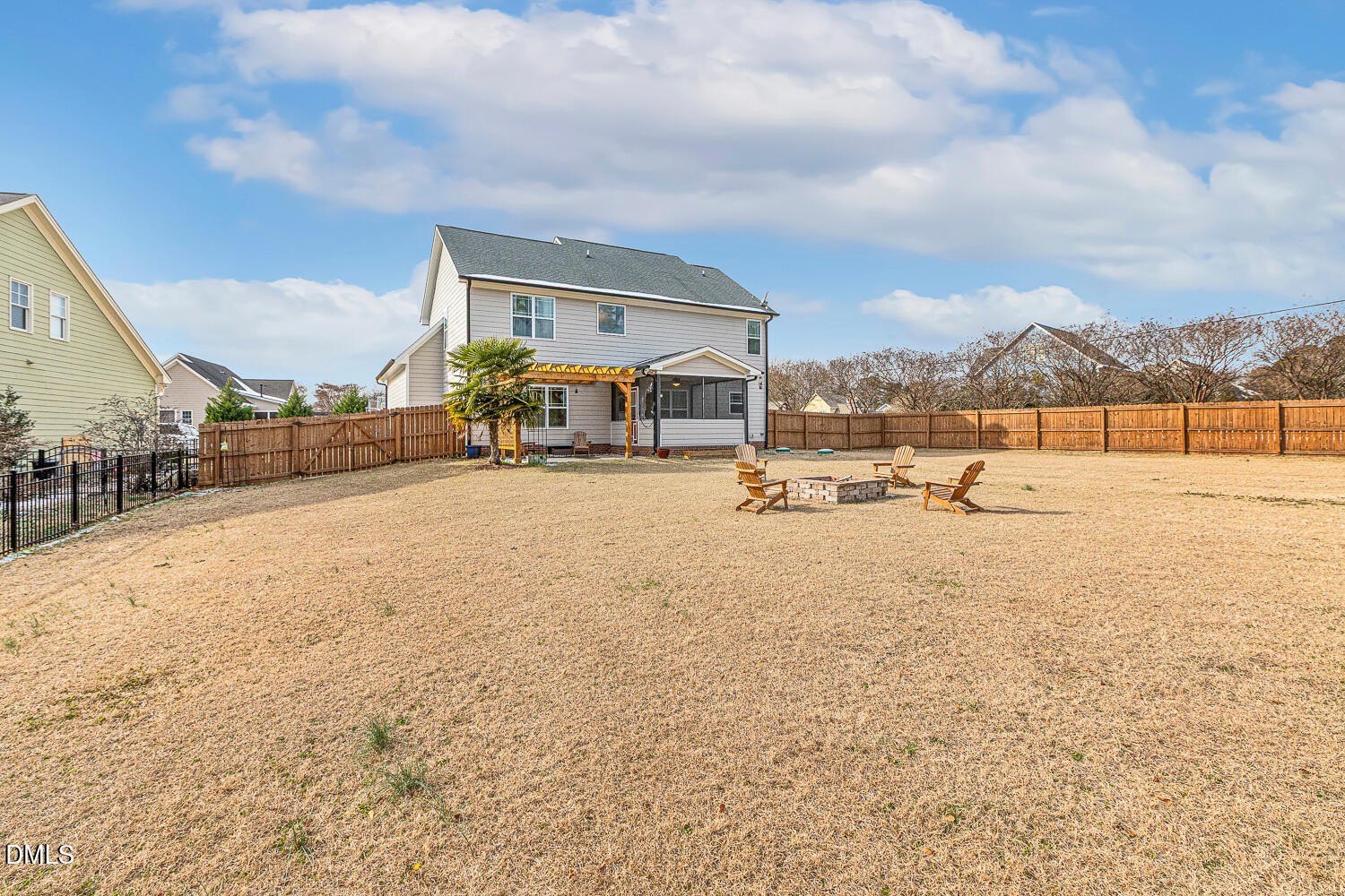 5933 Rounder Lane Holly Springs, NC 27540 - Photo 44 of 45 a view of outdoor space with swimming pool and furniture
