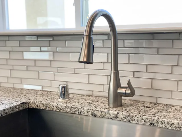 a close view of sink