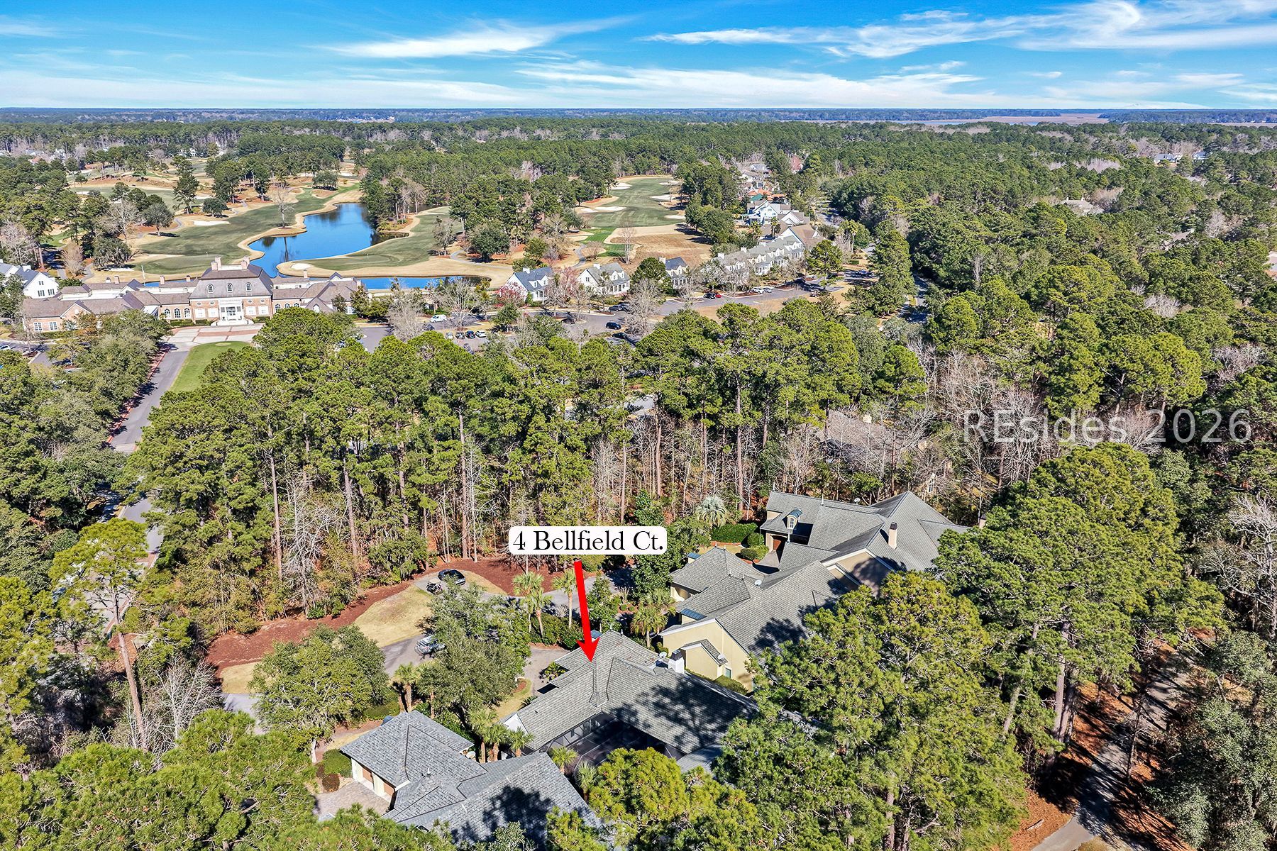 4 Bellfield Court Bluffton, SC 29909 - Photo 58 of 74 Aerial View