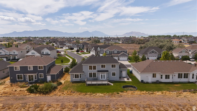111 East Silver Oak Road Vineyard, UT 84059 - Photo 48 of 50 Aerial perspective showcasing residential properties with a mountainous backdrop