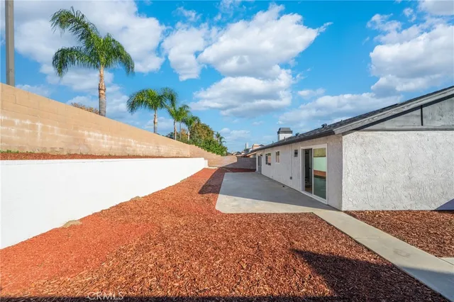 a view of a balcony with an outdoor space
