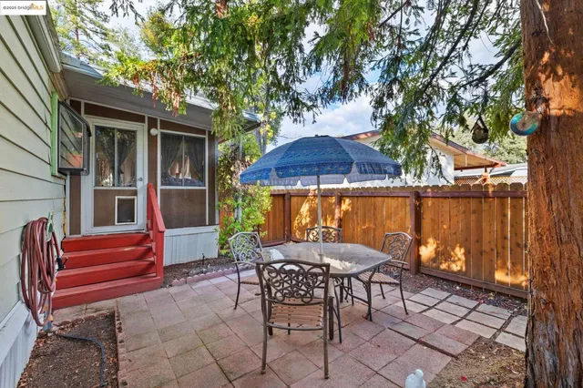 a outdoor space with a patio