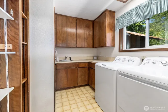 a view of wooden house