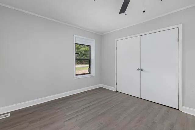 wooden floor in an empty room