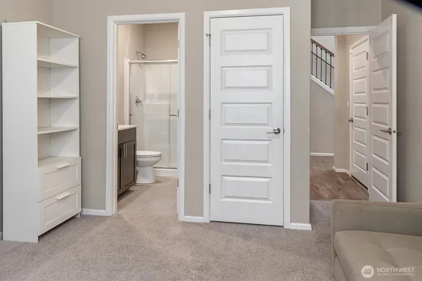 a view of walk in closet