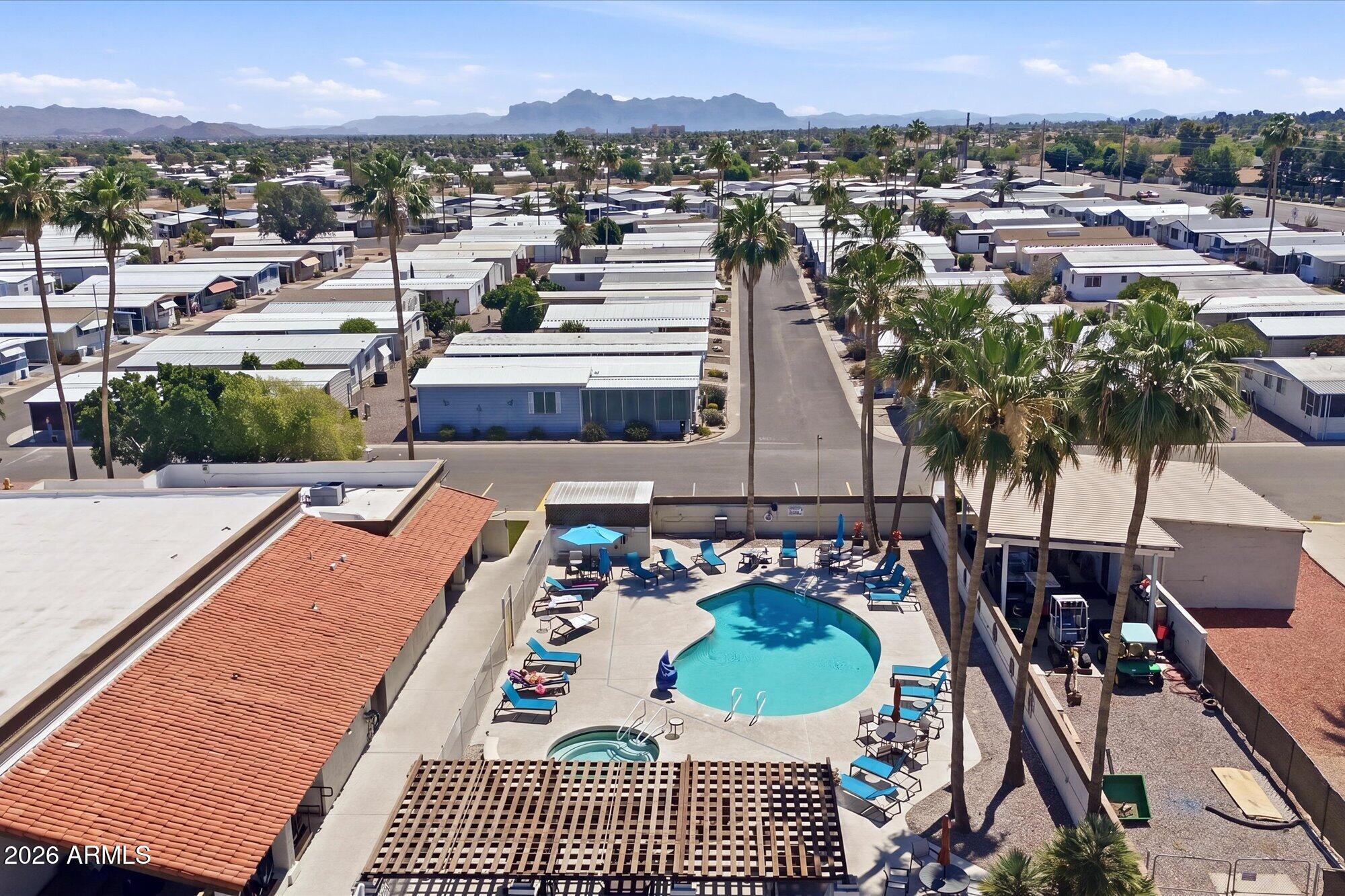 205 South Higley Road, Unit 183 Mesa, AZ 85206 - Photo 29 of 30 a view of a balcony with furniture