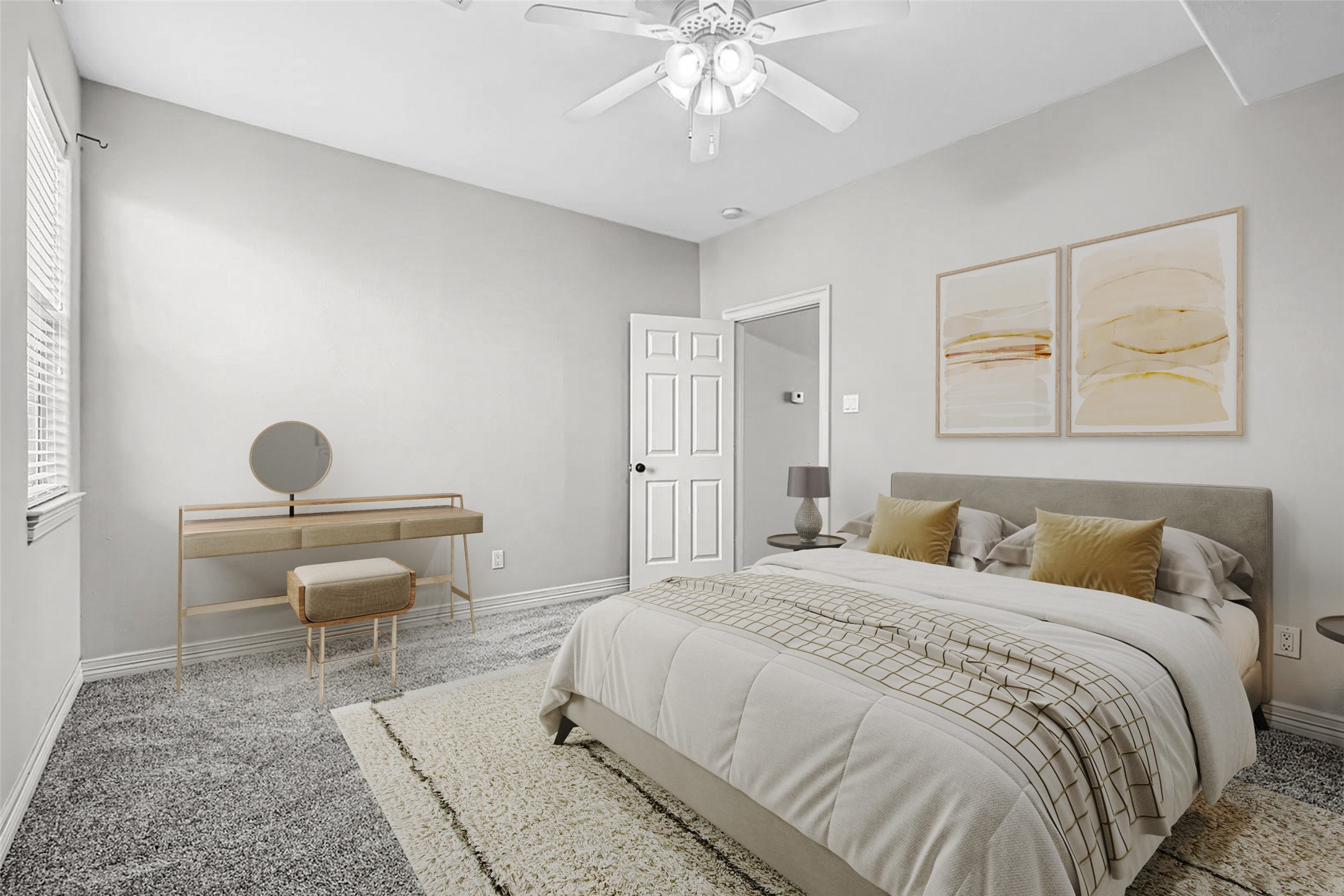 806 East 29th Street Houston, TX 77009 - Photo 21 of 30 a bedroom with a bed and chair