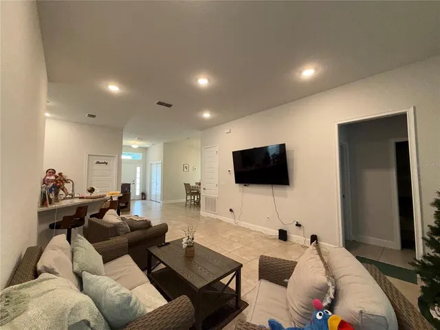 a house view with a garden space