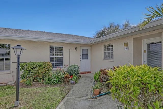a view of front door