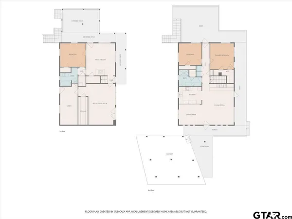 a view of a house with backyard and porch