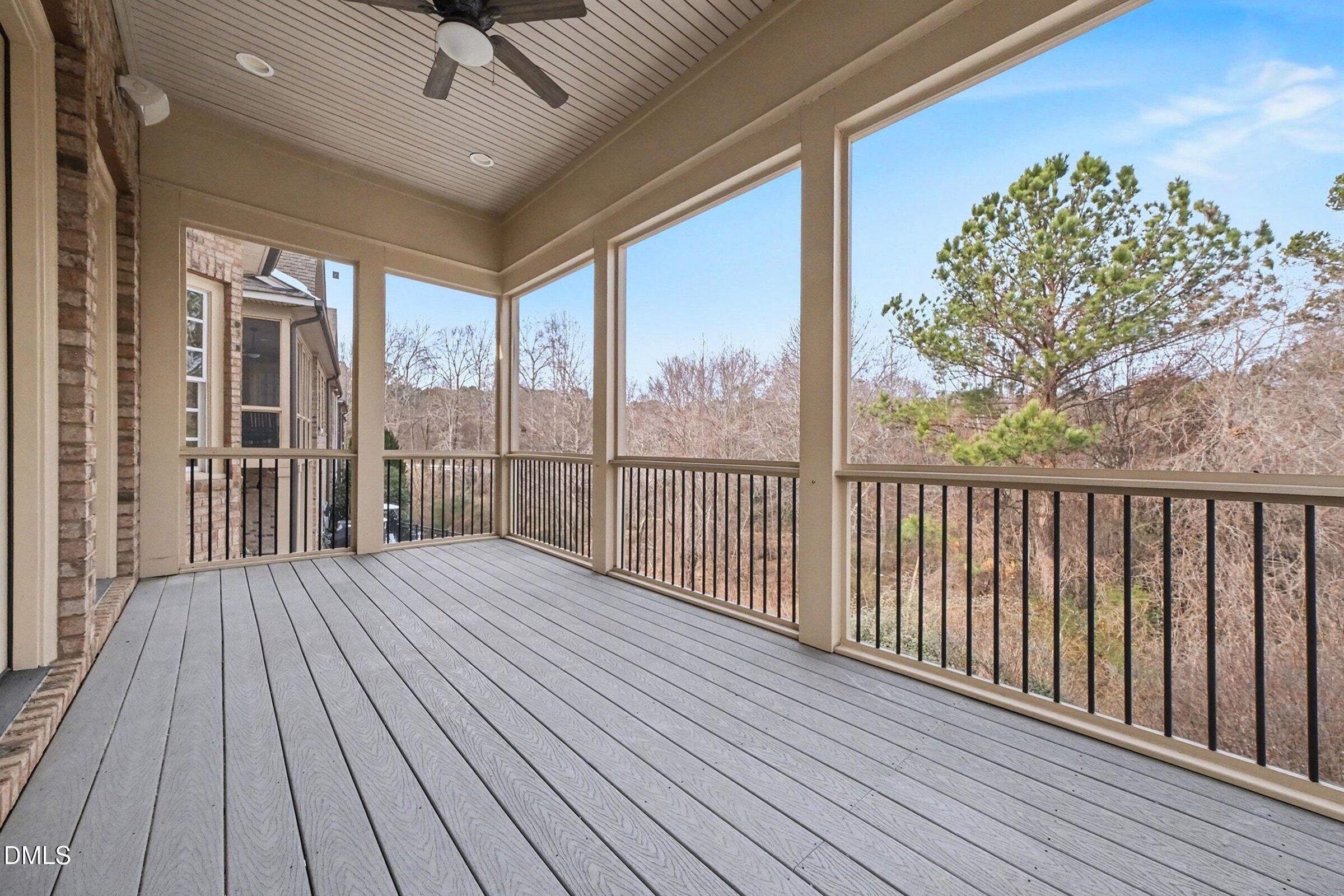 4105 Gardenlake Drive Raleigh, NC 27612 - Photo 27 of 28 a view of a balcony with wooden floor