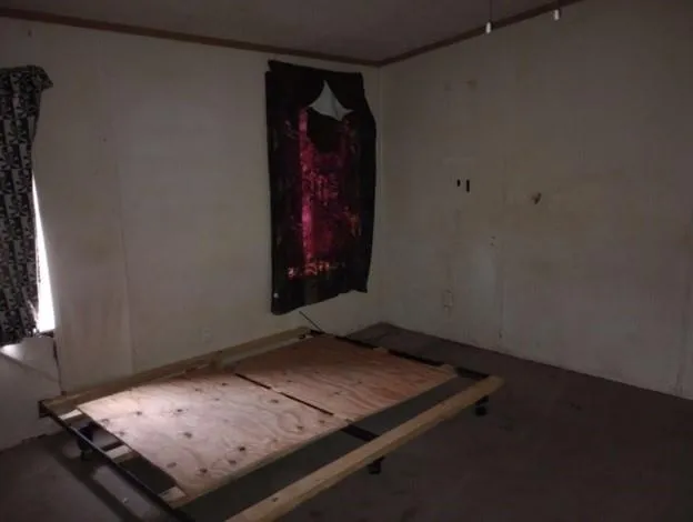 a room with toys and a window