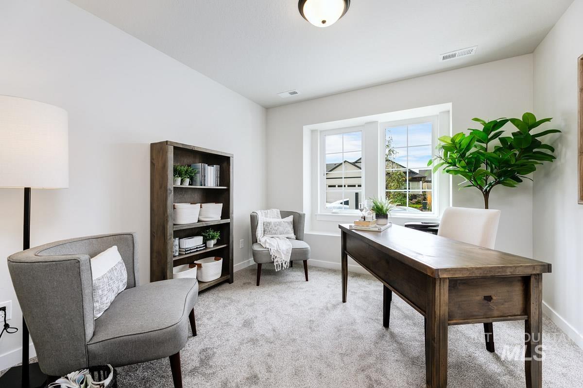 4309 South Zocalo Way Meridian, ID 83642 - Photo 4 of 26 Home office featuring light colored carpet and baseboards