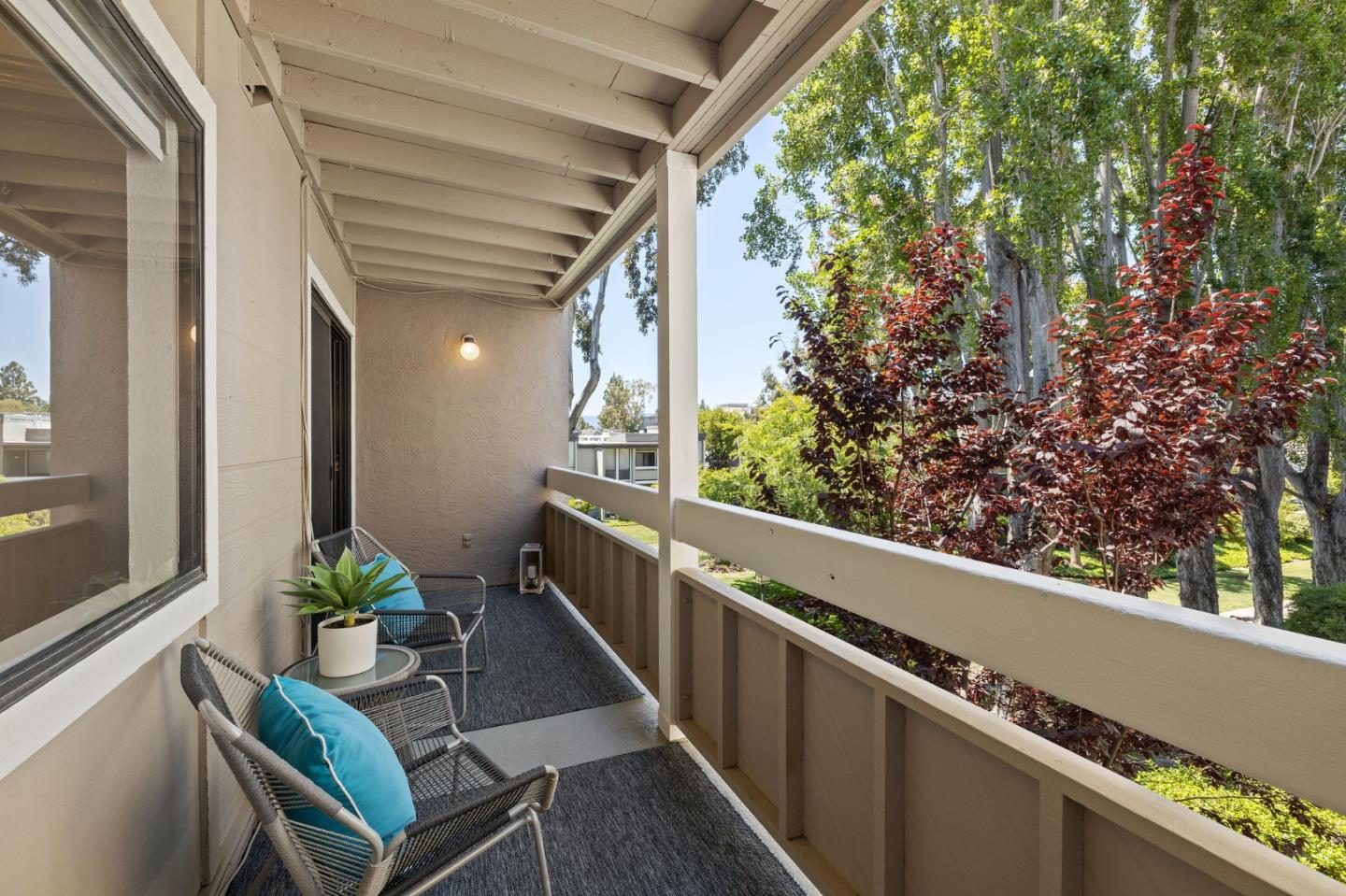 1171 Compass Lane, Unit 216 Foster City, CA 94404 - Photo 29 of 35 a view of a chairs and table in a balcony