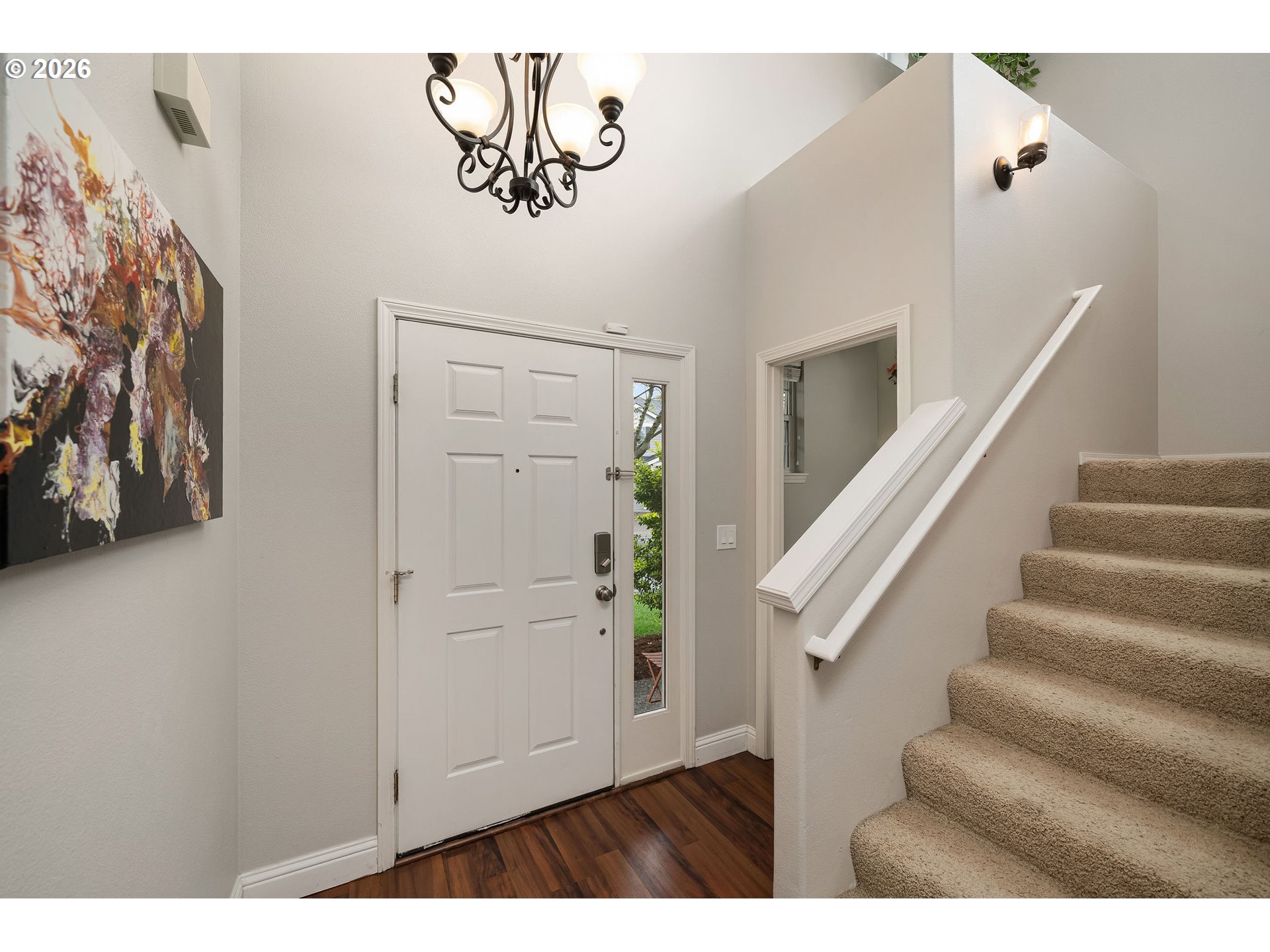 8330 Southwest Norfolk Lane Portland, OR 97224 - Photo 6 of 37 a view of entryway with stairs and furniture
