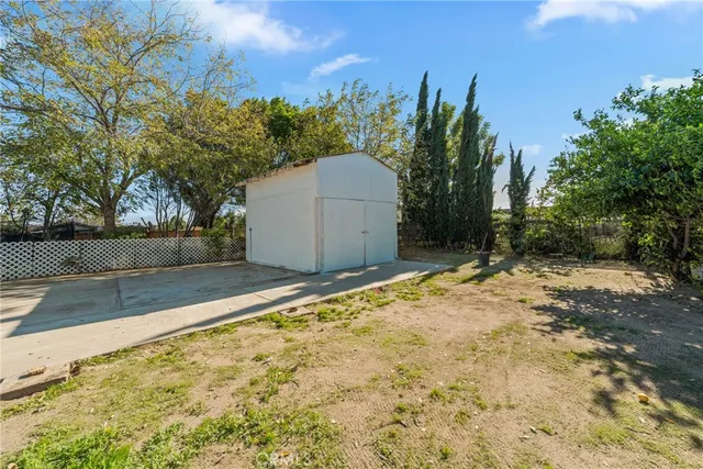 a backyard of a house
