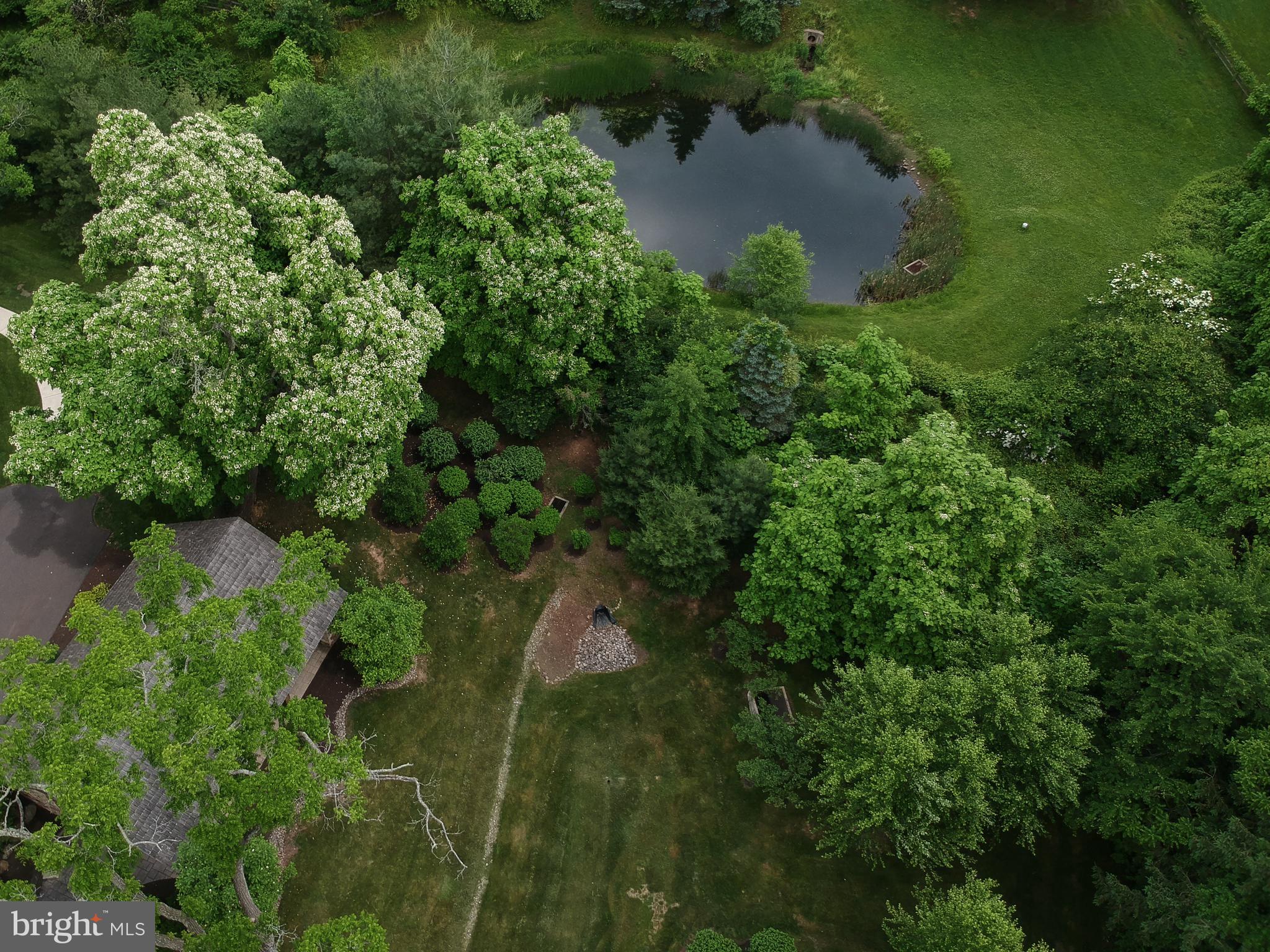 2401 Lower State Road, Unit 101 Doylestown, PA 18901 - Photo 39 of 41 Aerial View of Walking Path to Pond