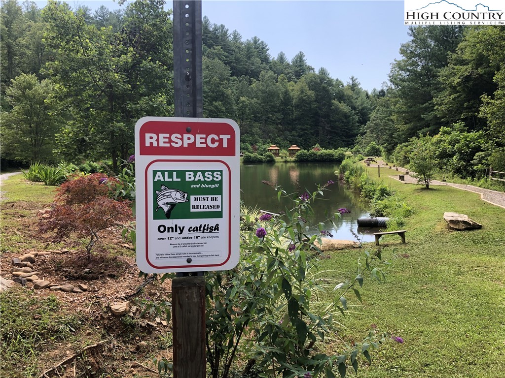 Lot 85 Woodpecker Road Purlear, NC 28665 - Photo 13 of 26 a sign on the side of the river