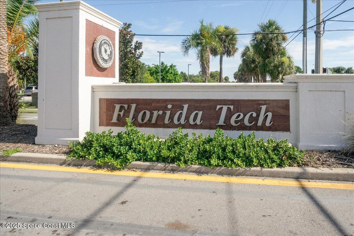 2302 Ruffner Road Melbourne, FL 32901 - Photo 69 of 80 a sign that is on the side of a building