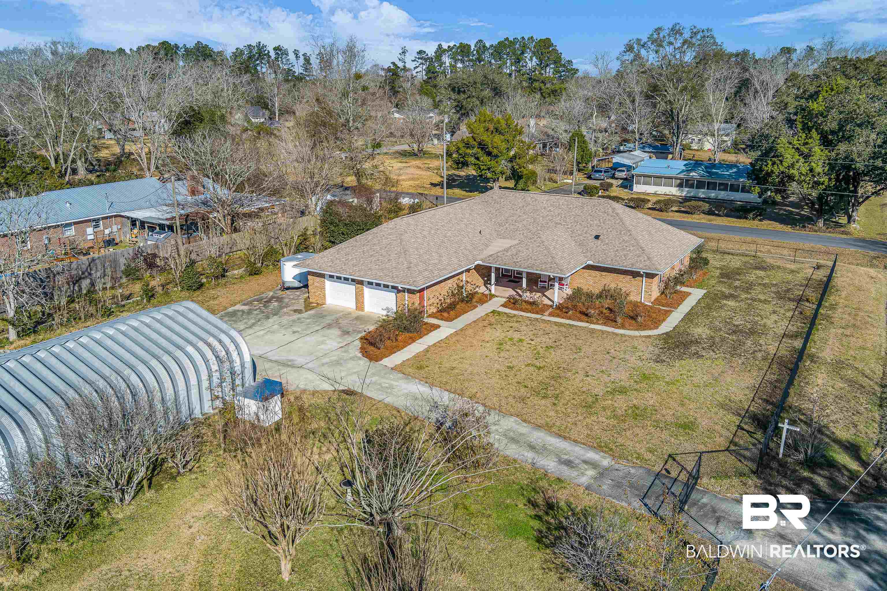 22095 8th Street Silverhill, AL 36576 - Photo 4 of 42 Bird's eye view of a tree filled landscape