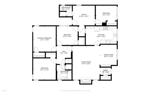 a picture of a floor plan