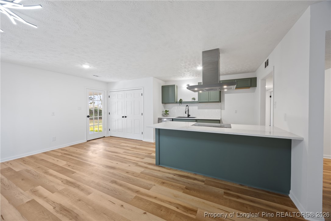 6541 Green Meadow Road Fayetteville, NC 28304 - Photo 11 of 35 a view of kitchen with wooden floor