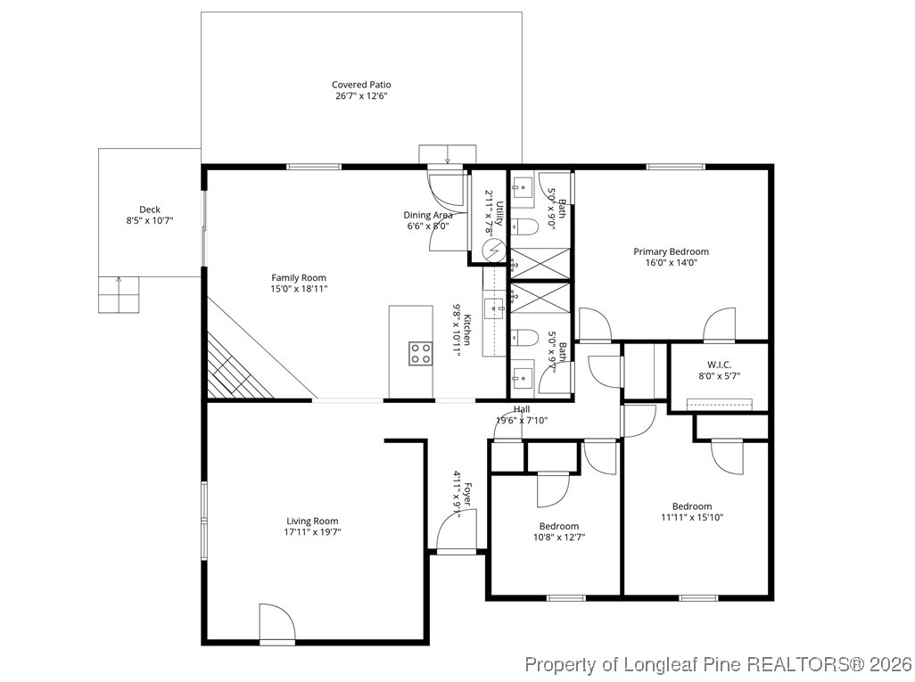 6541 Green Meadow Road Fayetteville, NC 28304 - Photo 35 of 35 a picture of a floor plan