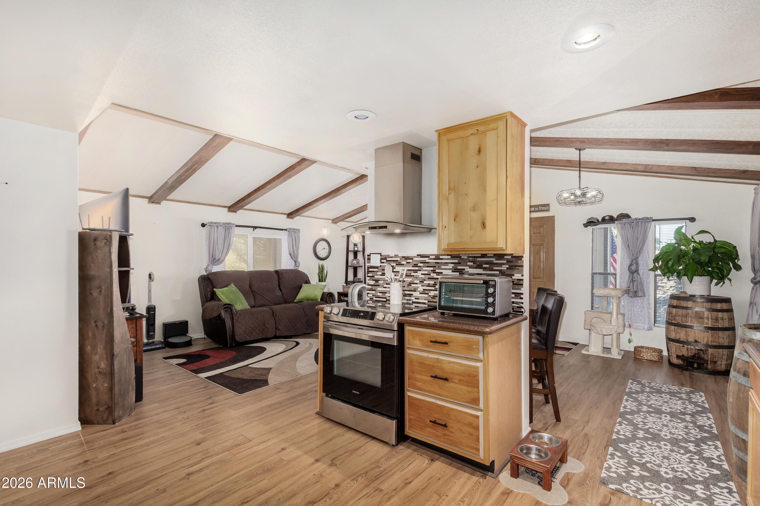3500 South Tomahawk Road, Unit 188 Apache Junction, AZ 85119 - Photo 10 of 25 Kitchen open to living room