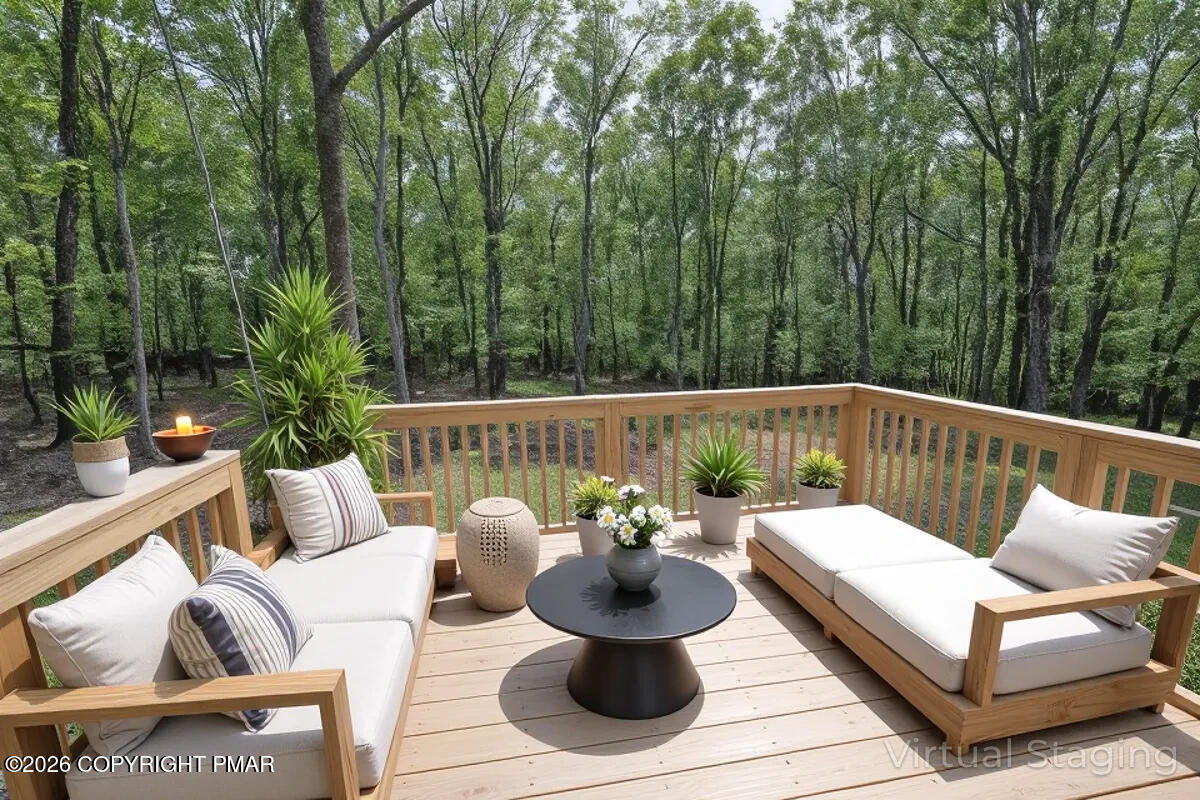1125 Glouster Road, Unit 3209 Tobyhanna, PA 18466 - Photo 50 of 53 a view of a patio with couches chairs and a potted plant