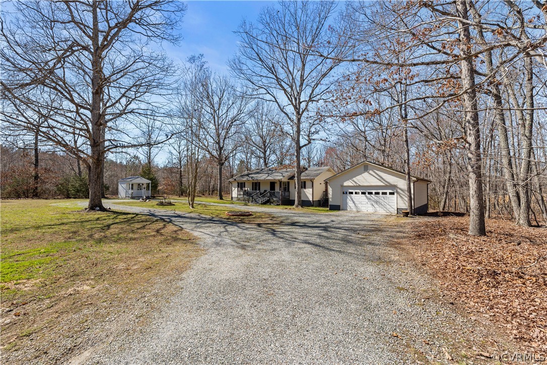 989 Countyline Road Keysville, VA 23947 - Photo 4 of 22 a view of road with large trees
