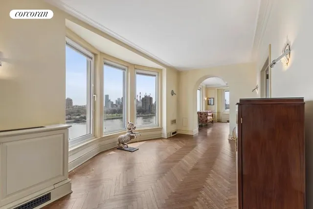 a view of lake and city