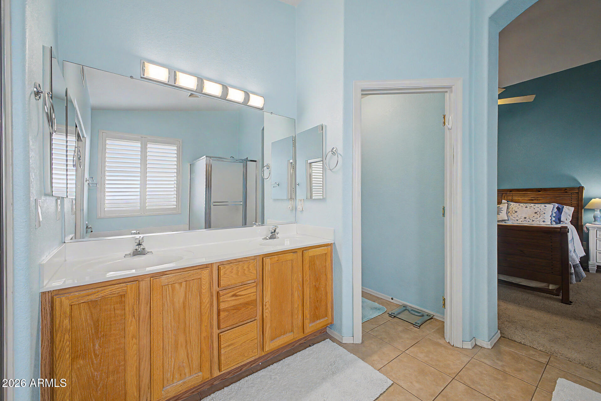 3425 South Loback Lane Gilbert, AZ 85297 - Photo 22 of 52 a spacious bathroom with a tub sink and mirror