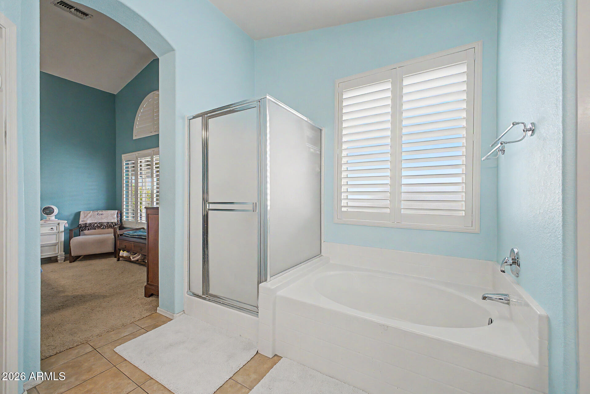 3425 South Loback Lane Gilbert, AZ 85297 - Photo 23 of 52 a bathroom with a tub shower and a sink