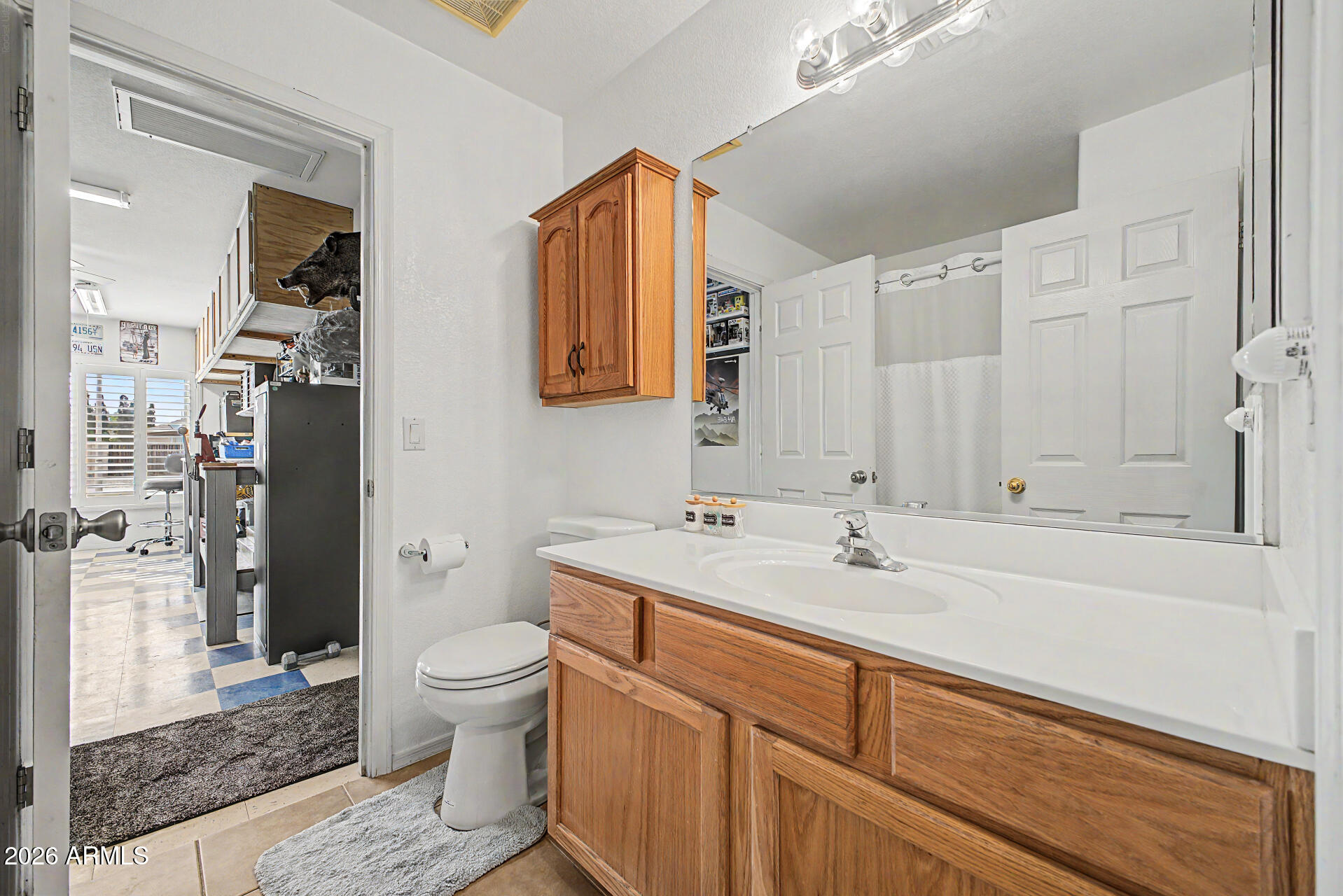 3425 South Loback Lane Gilbert, AZ 85297 - Photo 32 of 52 a bathroom with a sink a toilet and shower